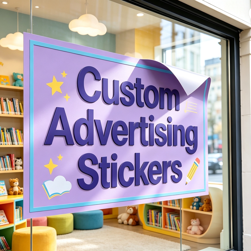 Commercial Wall Printing - Custom Any‑Measure Commercial Branding Stickers Premium