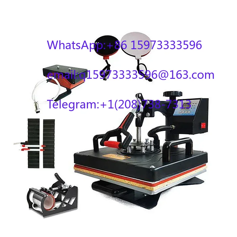 Combined 6 In 1 Heating Press  - Commercial Printing Press Machine ulasan dan harga
