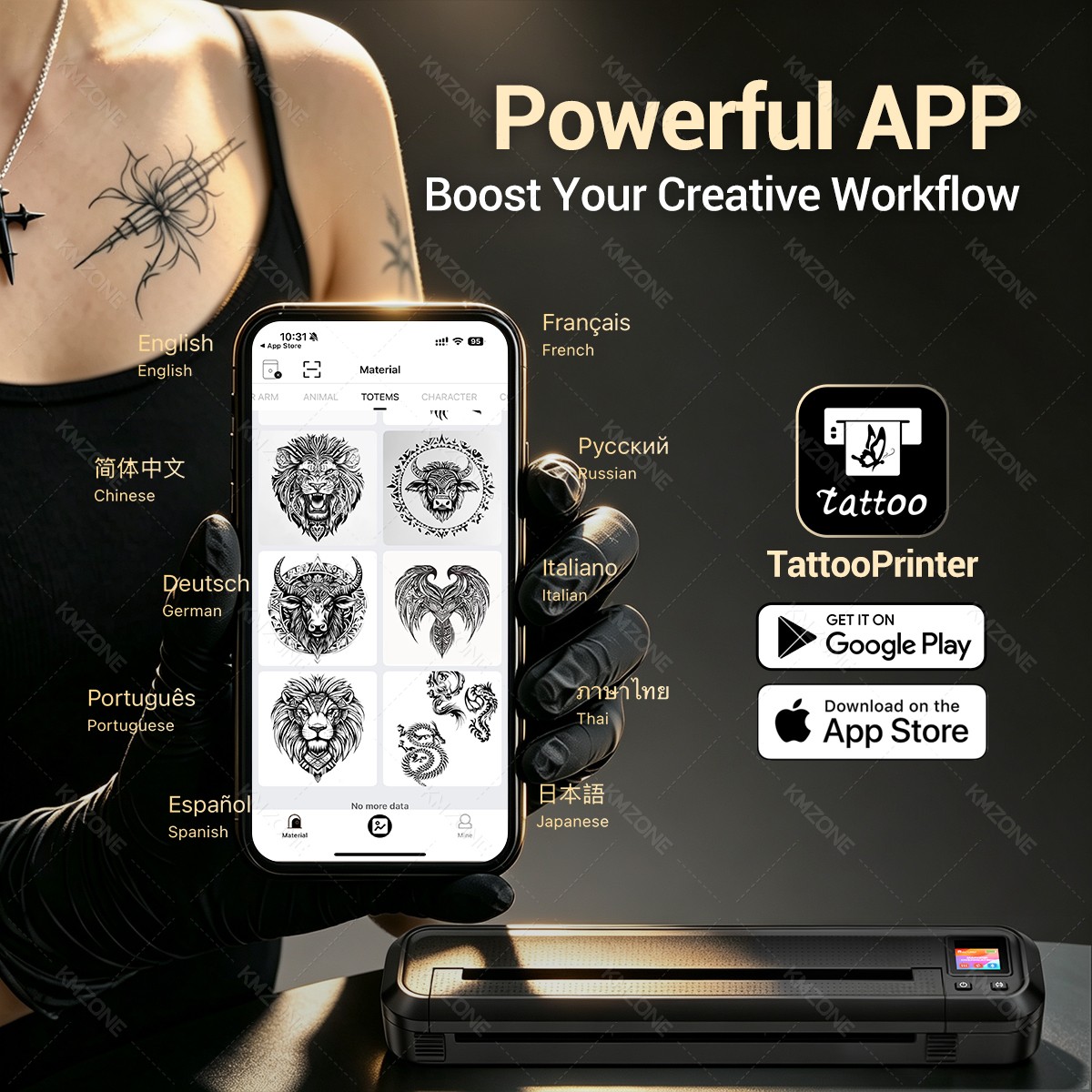 Screen Display A4 Tattoo Trans - Commercial Printing Network ulasan dan harga