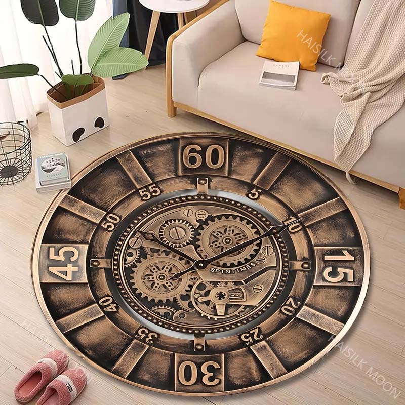 1PC Vintage gear wall clock fa - Commercial Wall Printing ulasan dan harga