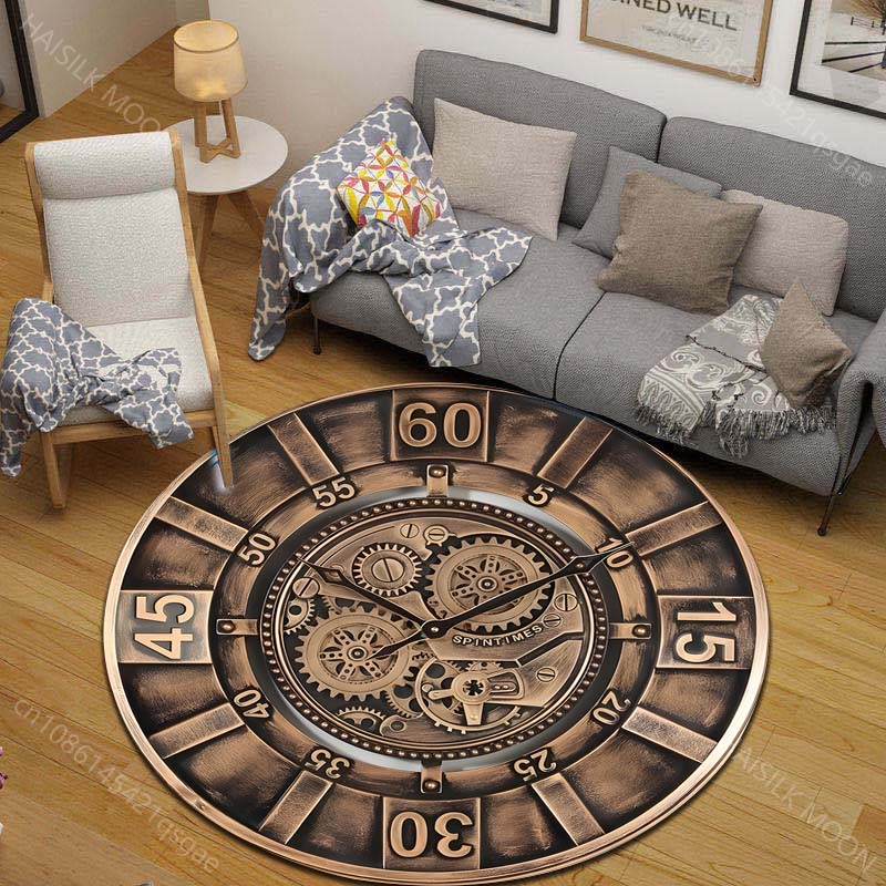 1PC Vintage gear wall clock fa - Commercial Wall Printing ulasan dan harga