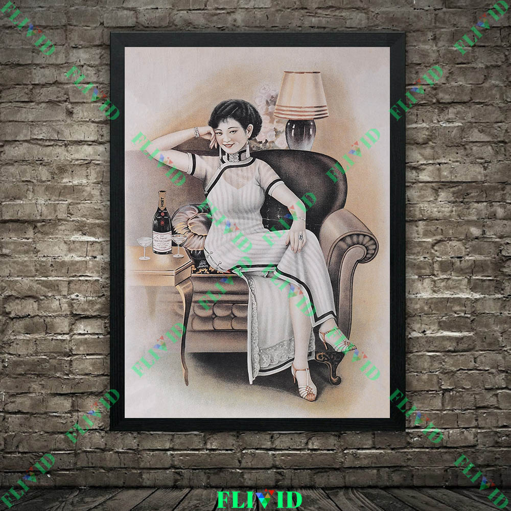Retro 1930s Chinese Old Commer - Commercial Wall Printing ulasan dan harga