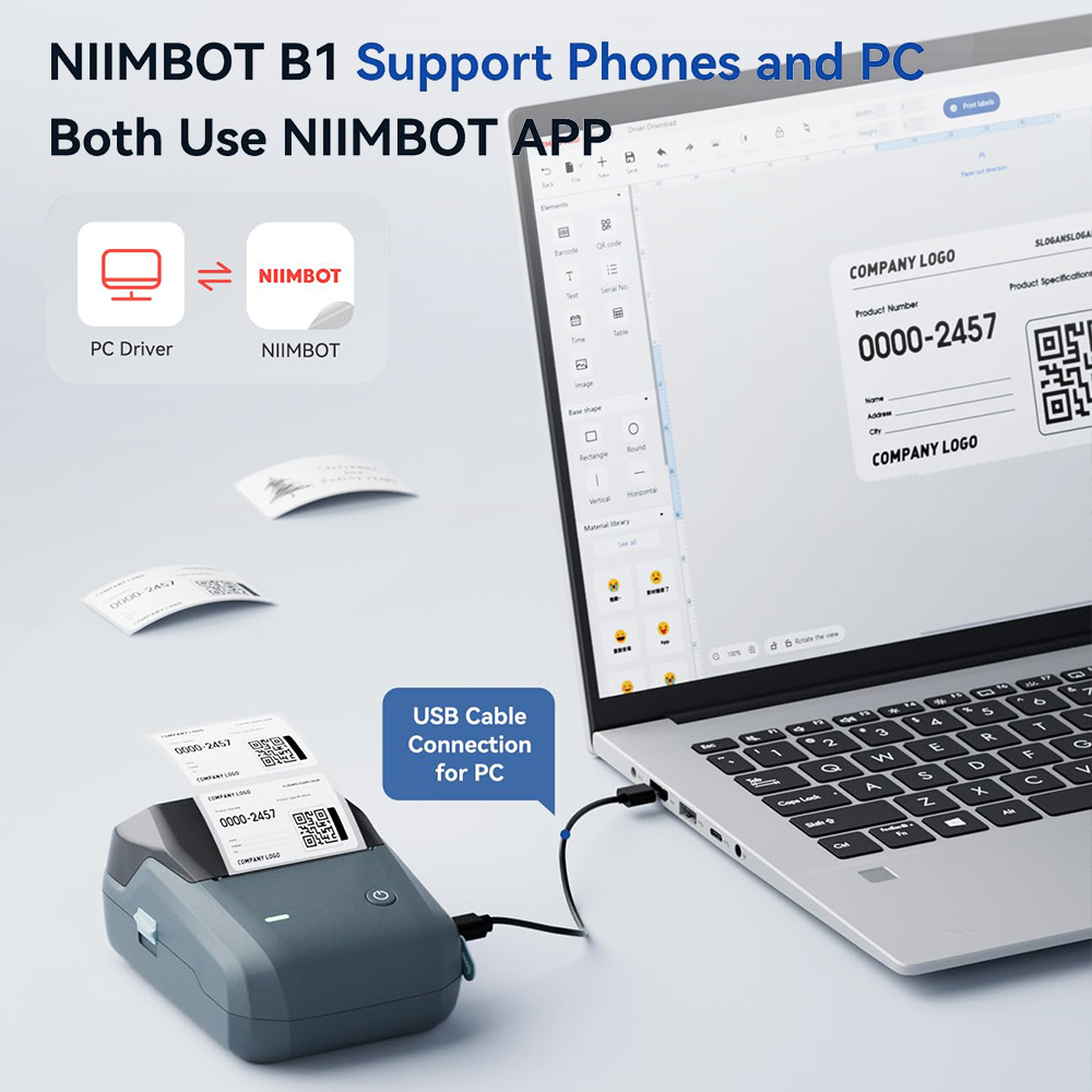 NIIMBOT B1 Portable Thermal Pr - Commercial Printing Network ulasan dan harga