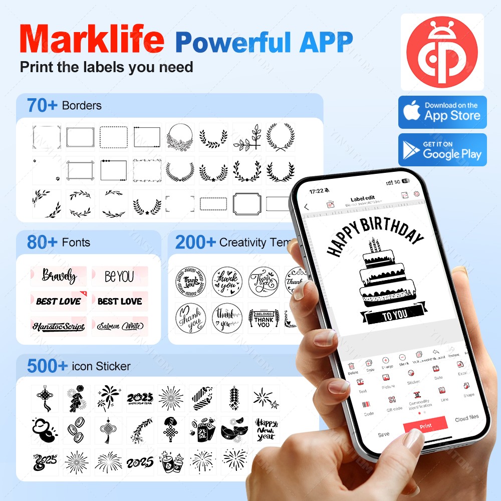 P50 Marklife 20-50mm Thermal L - Commercial Printing Machine Price ulasan dan harga